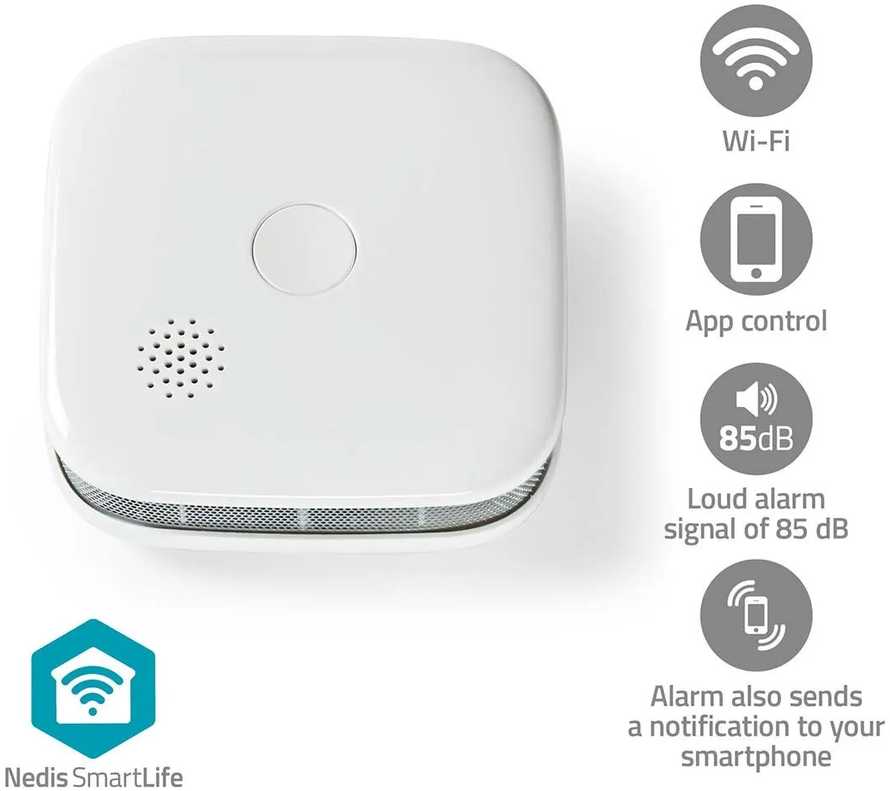 Dūmų jutiklis Nedis SmartLife WIFIDS21WT3