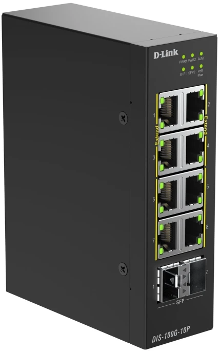 Šakotuvas Switch D-Link DIS-100G-10P