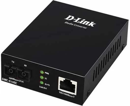 D-LINK DMC-G10SC/E Gigabit Ethernet Konverter 1000Mbit/s TP (RJ-45) zu 1000Mbit/s LX (SC-Duplex) (10 km)