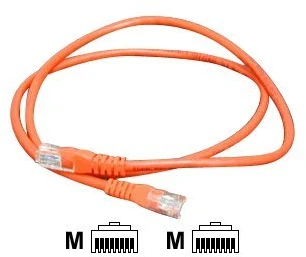 MicroConnect RJ-45/RJ-45 kat.6 1m Raudona (UTP601R)