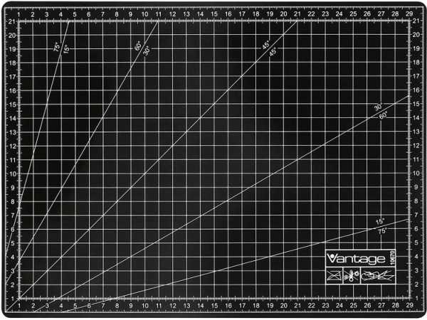 Dahle Schneidematte 22 x 30 cm juodas VANTAGE Schneidematte A4 (74-10670-20142)