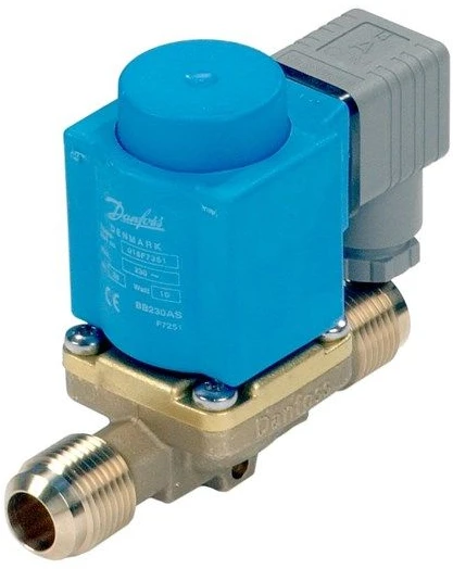Danfoss EVR 10 Flare, 1/2 - Magnetinis vožtuvas, Flare, 1/2'', NC, 2,200 m3/h