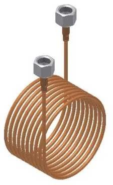 DANFOSS kapiliarinis vamzdelis, 1000 mm (MTO)