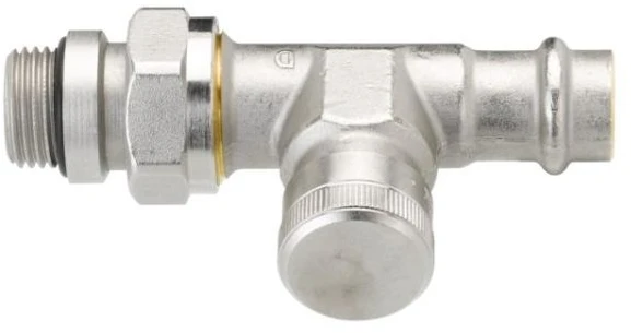 Danfoss RLV press-fit tiesi alkūnė