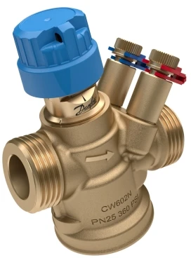 Danfoss 003Z8202, valdymo vožtuvas, žalvarinis, 95 °C