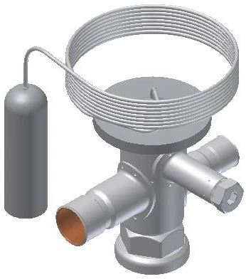 Danfoss TUA R134a/R513A litavimo jungtis - termostatinis išsiplėtimo vožtuvas, 1/2 išorinio skersmens, R134a/R513A, R