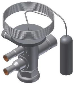 Danfoss TUA, R404A/R507A - Termostatinis išsiplėtimo vožtuvas, 1/4'', ODF, 1/2'', ODF