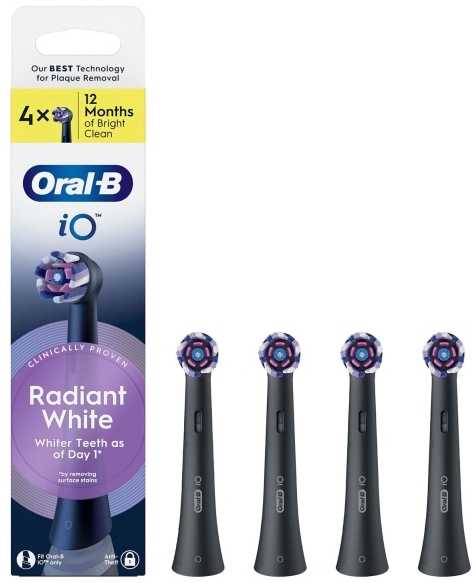 Oral-B Dantų šepetėlių antgaliai iO Radiant Baltas 4 pak.