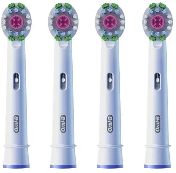 Oral-B šepetėlių galvutės 3D White, 4 vnt komplektas