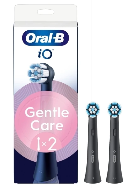 Braun Oral-B Atsarginiai Šepetėlių Antgaliai iO Gentle Care Juodos 4 Vnt.