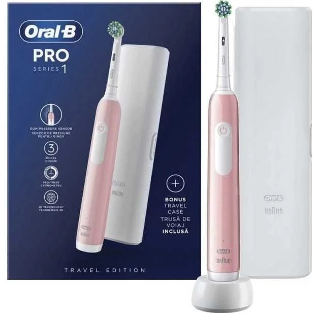 Dantų šepetėlis Šepetėlis Oral-B Pro Series 1 CrossAction Rožinė