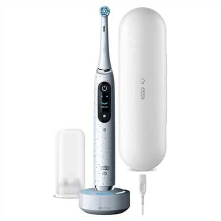 Elektrinis dantų šepetėlis Braun Oral-B iO Series 10, Baltos spalvos