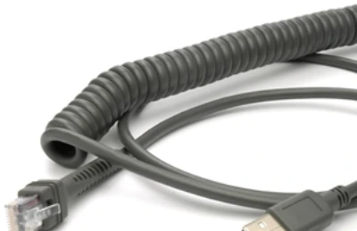 „Datalogic“ kabelis, USB, A tipas, suvyniotas, POT, CAB-524, 8 pėd.