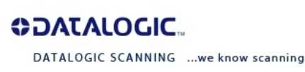 Datalogic prekės ženklo logotipas su šūkiu