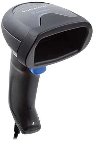 Datalogic QW2520 brūkšninių kodų skaitytuvas su mėlynu mygtuku