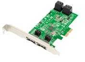 Dawicontrol Kontroler Dwicontrol PCIe 2.0 x2 – 4x SATA 3 + 2x eSATA (DC-624e)