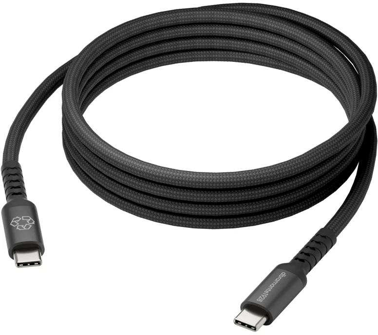 dbramante1928 IT - Kabelis - BRD - 2 m USB-C/USB-C 240W - BLK, 2 m, USB C, USB C, USB 2.0, Juodas