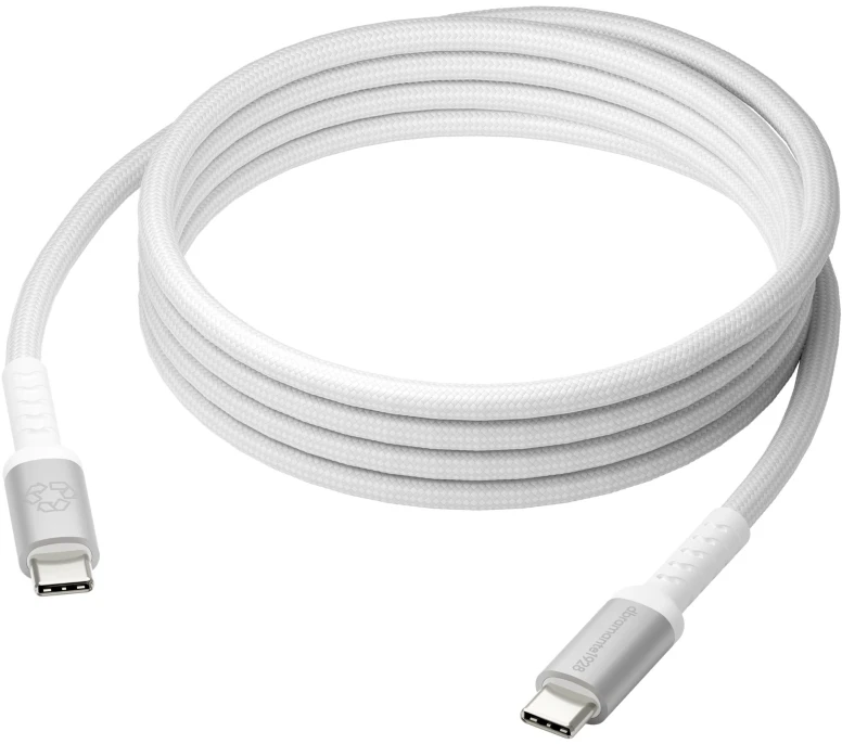 dbramante1928 IT - Laidas - BRD - 2 m USB-C/USB-C 240 W - WHT, 2 m, USB C, USB C, USB 2.0, Balta