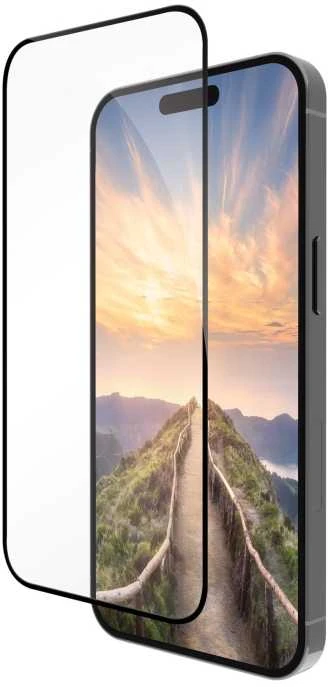 Dbramante1928 eco-shield D3O ekrano apsauga, Apple iPhone 16 Pro Max, juodi kraštai