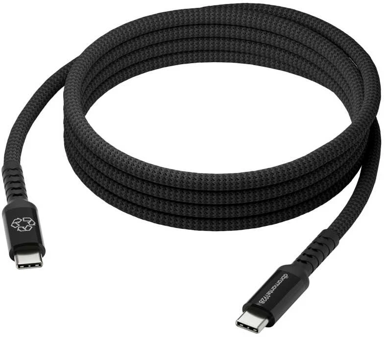 dbramante1928 įkraunamas IT – kabelis – BRD – 2 m USB-C/USB-C 100W – Juodas, 2 m, USB C, USB C, juodas