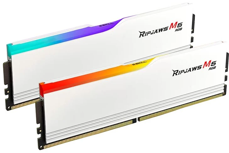 RAM Atmintis G.Skill Ripjaws M5 RGB, DDR5, 32 GB, 6000MHz, CL32 (F5-6000J3238F16GX2-RM5RW)