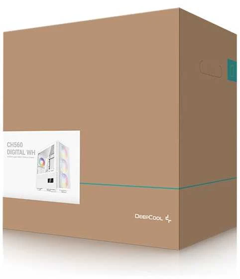 Korpusas Deepcool CH560 Digital MID TOWER CASE, Baltas
