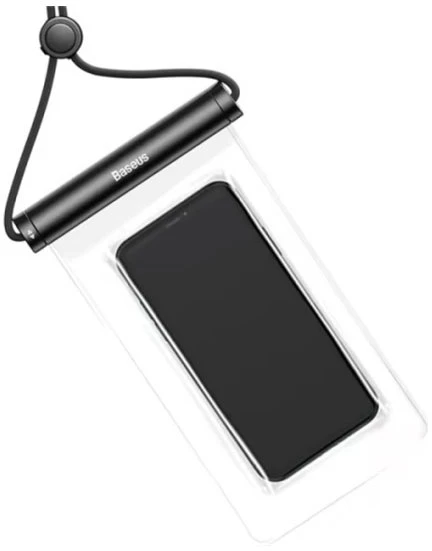 Vandeniui nepralaidus telefono dėklas Baseus AquaGlide su slankiojančiu užraktu - juodas