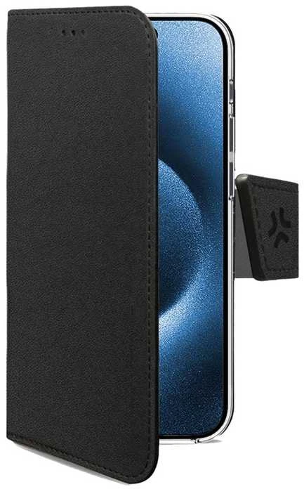 Celly WALLY, Piniginės dėklas, Apple, iPhone 17 Pro, 16 cm (6,3"), Juodas