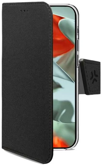Celly WALLY1056, Piniginės formos dėklas, Apple, iPhone 15 Pro Max, 17 cm (6,7"), Juodas