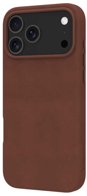Dėklas dbramante 1928 Roskilde MS - skórzane etui do iPhone 17 Pro Max kompatybilna su MagSafe (dark tan)