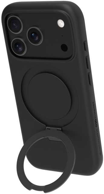 Dėklas D Bramante dbramante1928 Iceland Ultra - Tylny pokrowiec na telefon - odporny - stojak - kompatybilny su MagSafe - D3O, Kunststoff - juoda