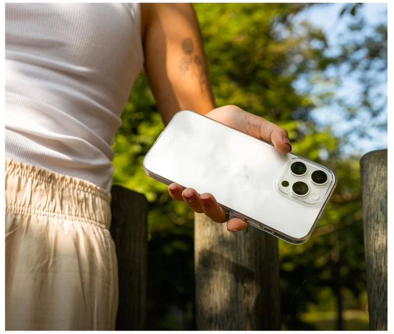 Dėklas Fiksuotas TPU gelinis dangtelis FIXED Story AntiUV, skirtas Xiaomi Redmi Note 15 Pro 5G, permatomas