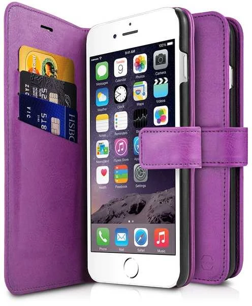 ITSKINS AP67-BOOKC-PRPL, Piniginės dėklas, Apple, iPhone 6s, 11,9 cm (4,7"), Violetinis