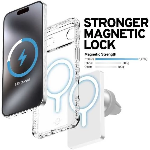 ITSKINS HYBRID MAGSAFE CLEAR dėklas, skirtas iPhone 17 Air®. Permatomas
