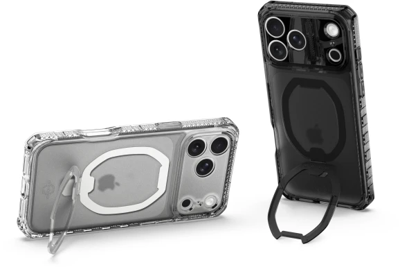 Dėklas ITSKINS HYBRID R // VAPOR su „MagSafe®“, skirtas „iPhone 17 Pro®“. Skaidrus