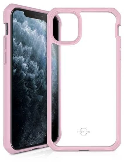 ITSKINS HybridSolid, Dėklas, Apple, iPhone 11 Pro, 14,7 cm (5,8"), Rožinis, Permatomas