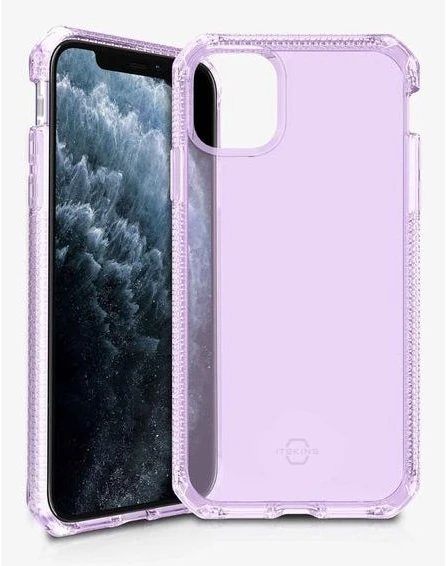 Dėklas ITSKINS SPECTRUM CLEAR case for iPhone 11 Pro/XS/X, violetinė