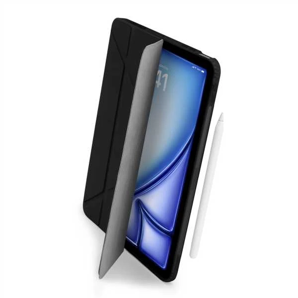 Pipetto Origami No1 Original dėklas, juodos spalvos – iPad Air 13″ 2024/2025/2026