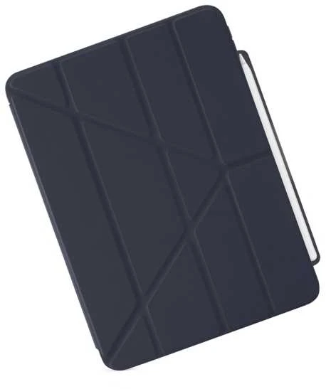 Pipetto Origami No3 Pieštukas dėklas, tamsiai mėlynos spalvos – iPad Air 10.9″ (2022/2020)/11″ 2024/2025/2026