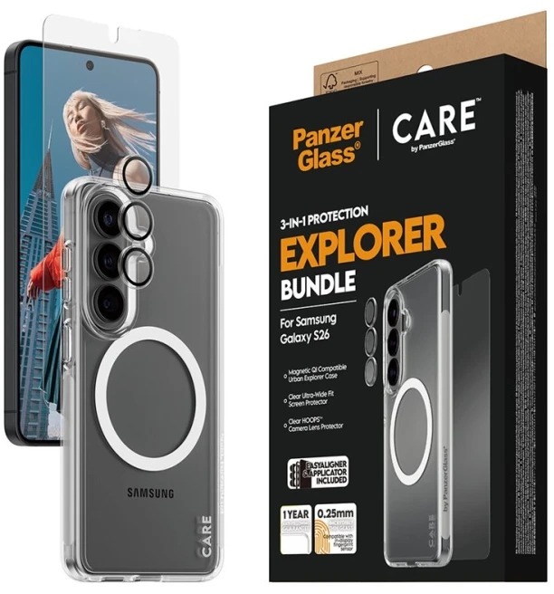 Panzer Glass PanzerGlass | CARE by PanzerGlass 3 viename rinkinys Samsung Galaxy S26