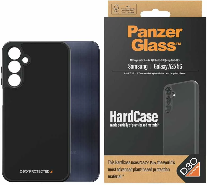 Panzer Glass PanzerGlass Hard Samsung Galaxy A25 5G D3O MagSafe 3xMilitary grade dėklas telefonui skaidrus 0468