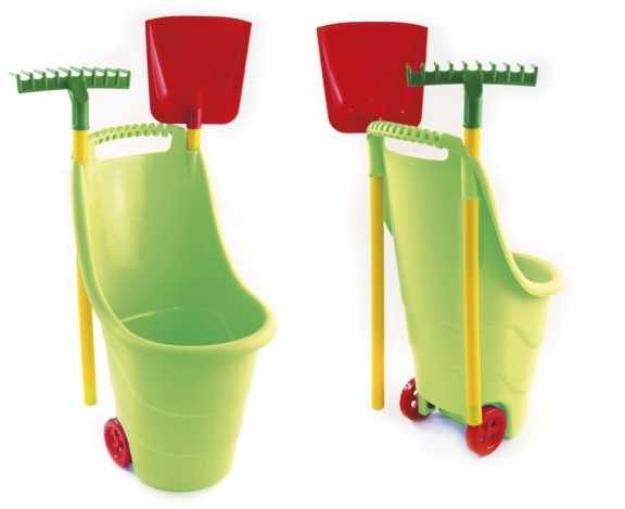 Paradiso Toys Lauko žaislas Paradiso GARDEN TROLLEY WITH TOOLS, 33x44 cm