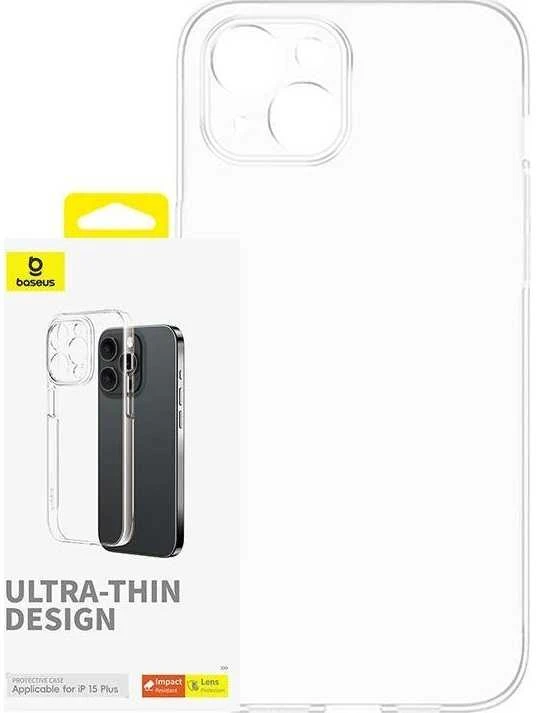 Telefono dėklas, skirtas iPhone 15 Plus Baseus OS-Lucent serijai (aiškus)