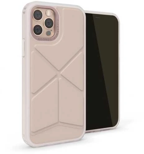 „Pipetto Origami Snap“ dėklas, skirtas „iPhone 12 Pro Max“ – dulkėtos rožinės spalvos