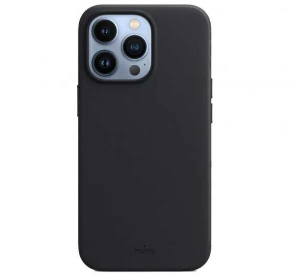 Dėklas Minkštos odos dangtelis PURO skirtas iPhone 13 Pro Max, juodas / 2830337