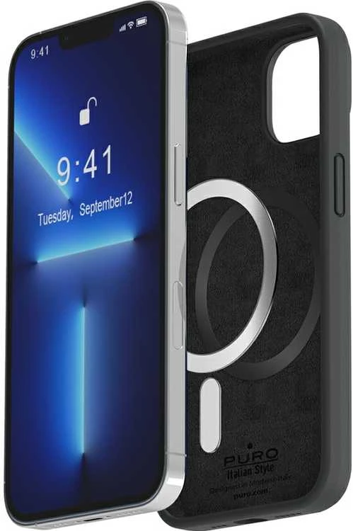 SBS Dėklas PURO skirtas iPhone 14 Max, juodas / IPC1467ICONMAGBLK