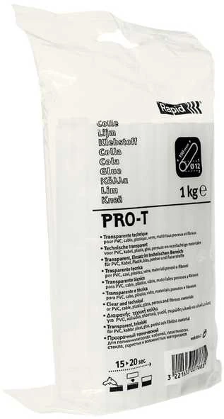 Rapid 12 mm profesionalūs klijai PVC ir kabeliams PRO-T, dėžutė, 1kg, 200 mm, 140 mm, 50 mm