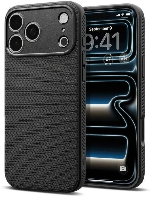 Dėklas Spigen Liquid Air Case for iPhone 18 Pro / 17 Pro - Matte Juodas