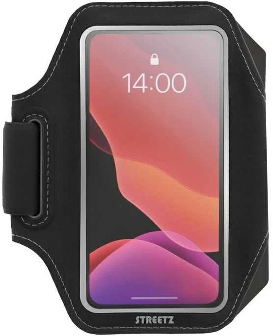 STREETZ plonas sportinis dėklas, iki 6.5" telefonams, juodas SPO-002