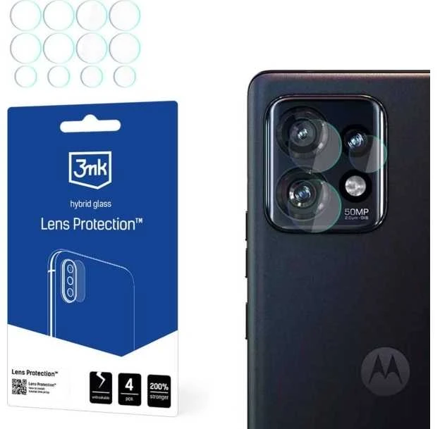 3mk Lens Protection™ hibridinis fotoaparato stiklas Motorola Edge 50 Pro